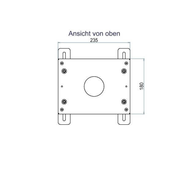 Produktbild UBD 130 166  -  Aufstock-Rahmen aus SVZ inkl. 170mm Nivellierschrauben zu UBD 100 und 130